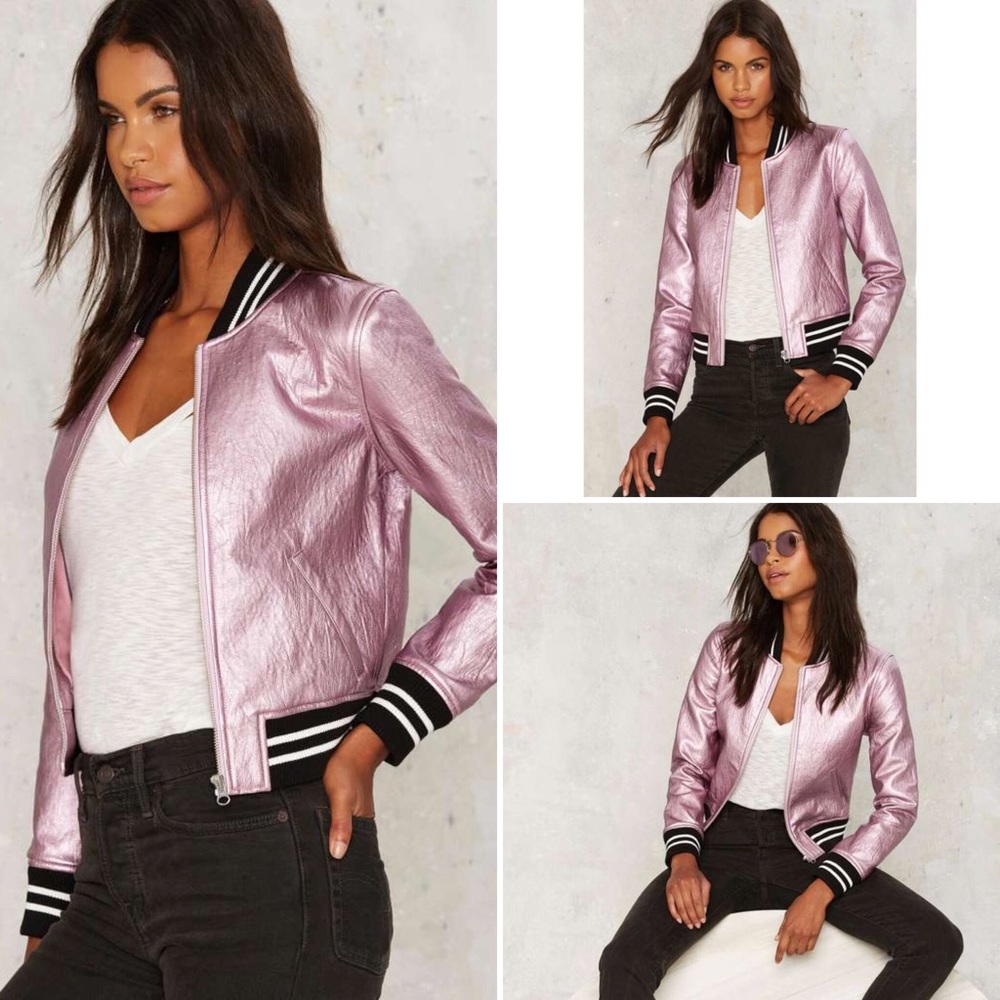 Nasty Gal Steel Your Heart Bomber